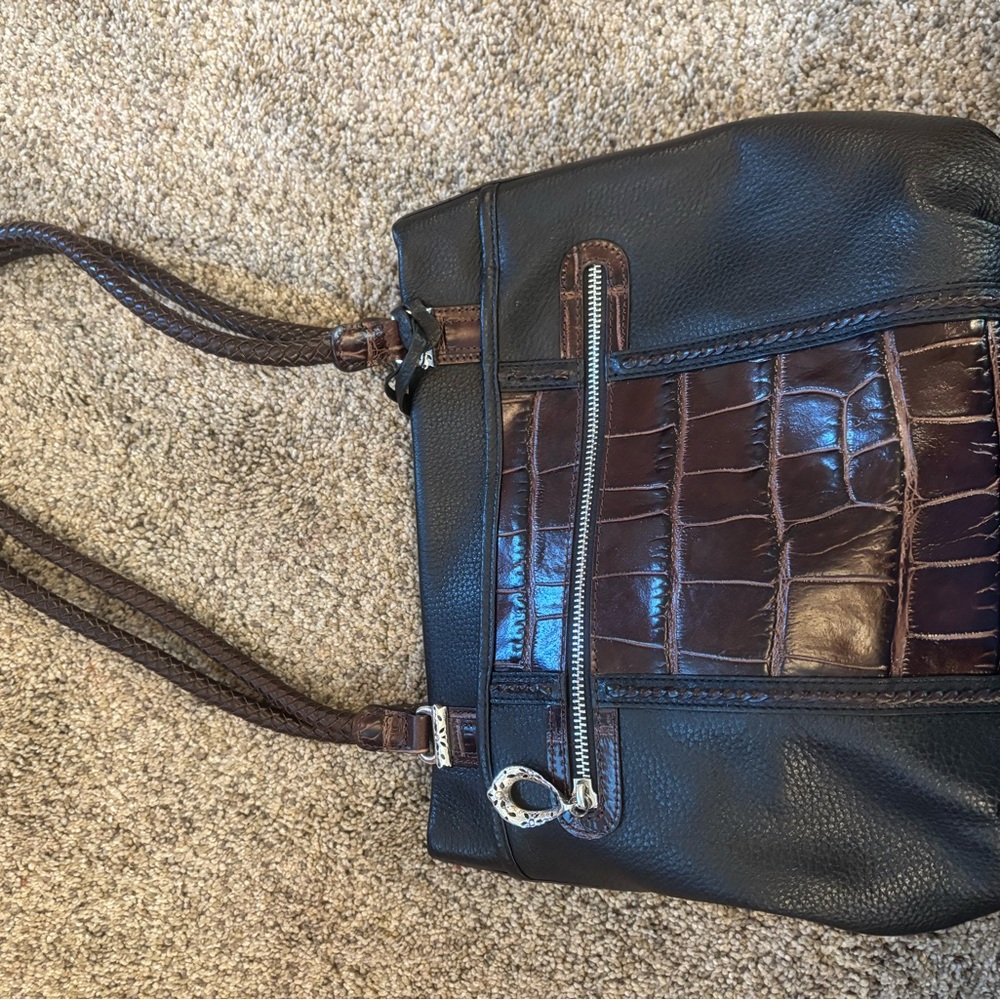 Elegant Brown Leather Women's Bag